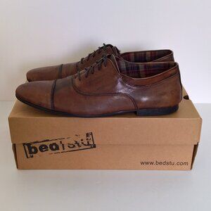 BED|STU Bed Stu Goodman Mocha Dirty Veg Oxfords Shoes Size 11.5